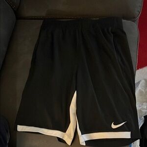 Nike Kids Black and White Shorts